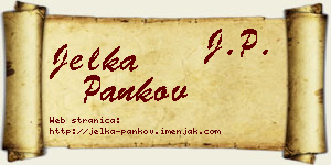 Jelka Pankov vizit kartica